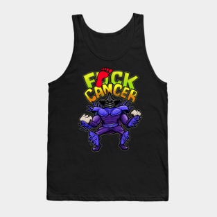 Euro Super Shredder - F*ck Cancer (PG version) - TMNT Tank Top